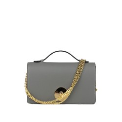 Melia Leather Handbag Grey
