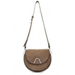 Sunup suede shoulder bag small