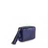 Mini Chic Leather Clutch Metallic Blue