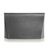 Capote Graphite Leather Bag graphite/pearl grey/fuchsia