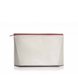 Capote Paula Leather bag black/white/red